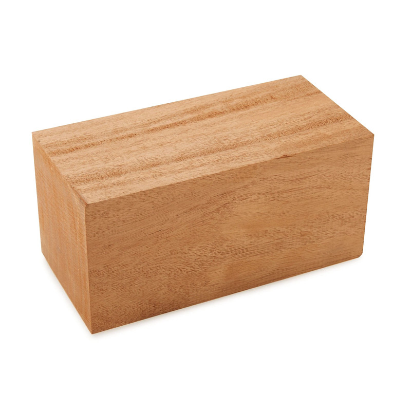 African Mahogany Wood Turning Stock - Thickness:4" - Width:4" - Length:8"